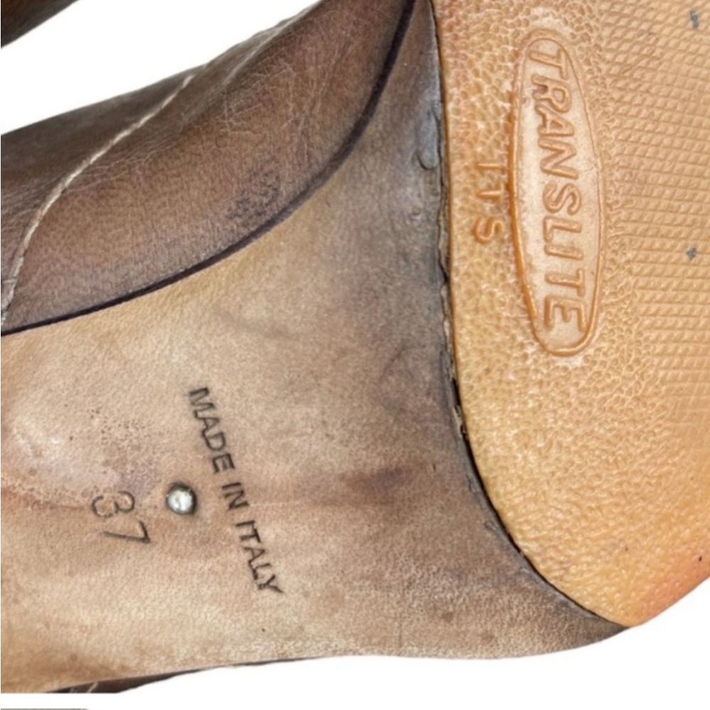 Vintage CHRISTIAN DIOR Tall Brown Leather Horsebit Boots - Picture 10 of 11